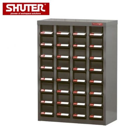 Metal Storage Tool Cabinet for Industrial Workspaces - 32 Drawers in 4 Columns